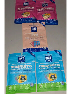 Nat Pat Mosquito and Tick Repellent Stickers, Itch Relief Stickers